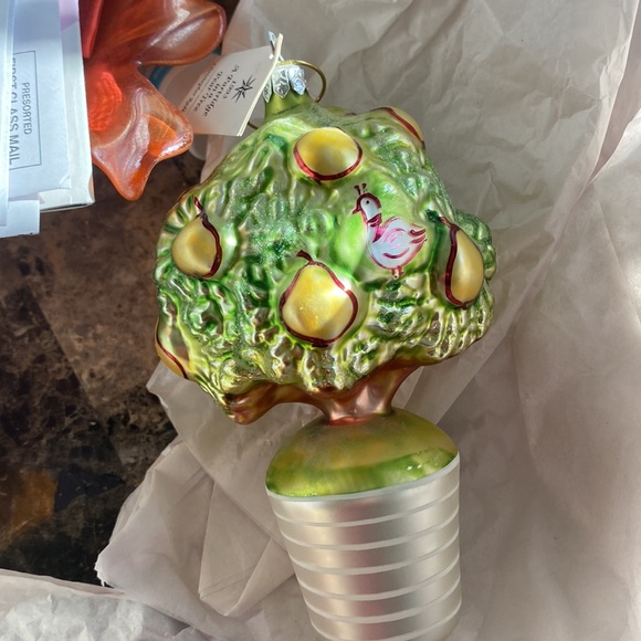 CHRISTOPHER RADKO A PARTRIDGE IN A PEAR TREE TWELVE DAYS OF CHRISTMAS ORNAMENT - Picture 5 of 5